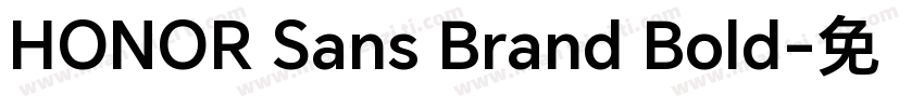 HONOR Sans Brand Bold字体转换